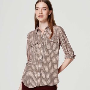 LOFT Minibloom Utility Blouse